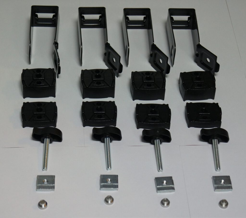 Zespół elementów montażowych SLALOM bez wkładki zamkowych