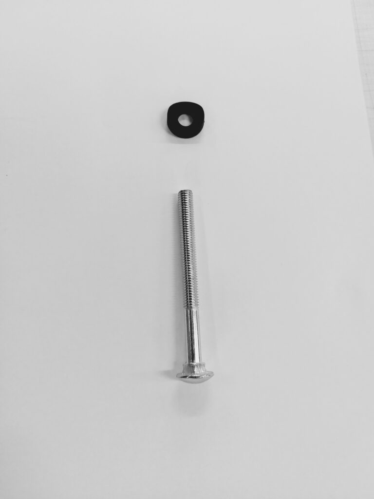 Śruba zamkowa 8x90 + podkładka pokrętła do bagażnika Start